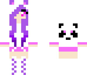 purple panda girl