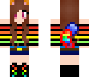 rainbow fox girl