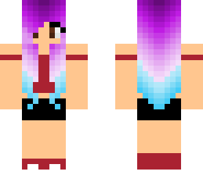 cute violet haired girl 