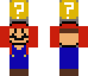 mario carrying an item block