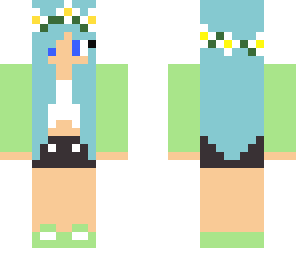 blue hair girl