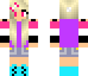 beanie striped girl