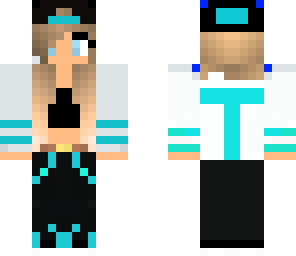 swag blue girl with black cap