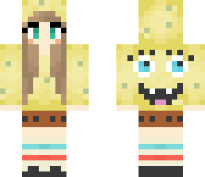an edit of a spongebob girl