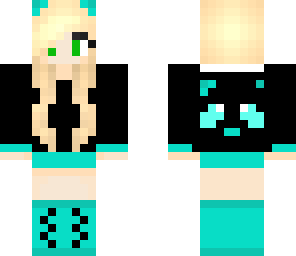 blue panda girl
