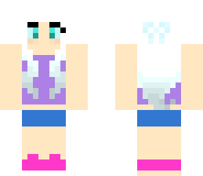 white haired girl