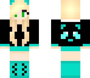 fixed blue panda girl