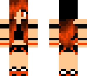orange music girl