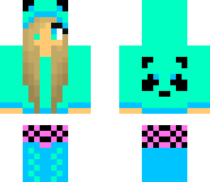 blue panda hoodie