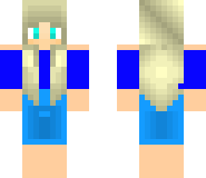 blondie wearing blue