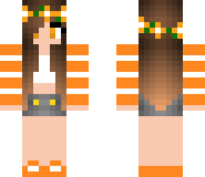 orange flower girl