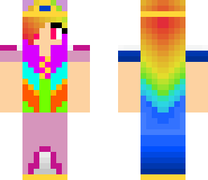 rainbow dress girl
