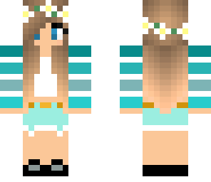 blue ombre girl