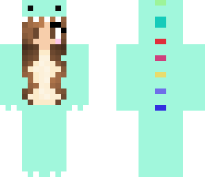 cute girl dino hair brown