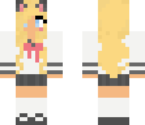 school girl cat