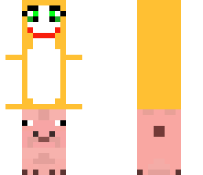 stampy riding a pig edited