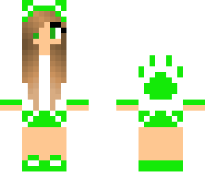 green puppy girl