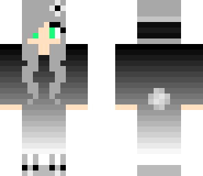 shadow girl with green eyes