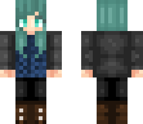 cute short teal hair