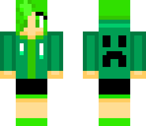 green gamer girl