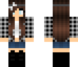 cute grey plaid girl
