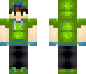 green hoodie