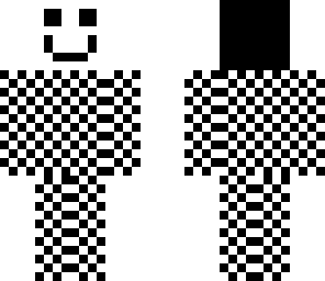 checkerboard man