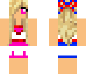 pinky blue cheerleader