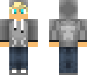 a blonde cute boy skin