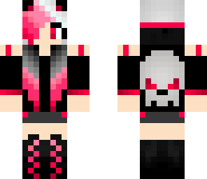 pink skull girl