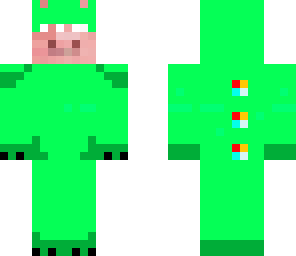 green dino pig