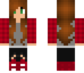 flannel wearing girl