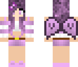 purple hair girl 