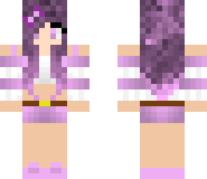purple hair girl edit