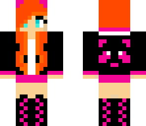 red head panda girl