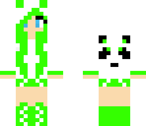 green panda