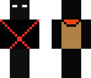 herobrine ninja with tnt backpack