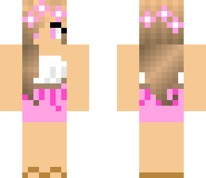 pink flower girl