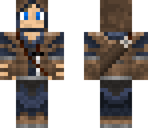hooded blue male archer