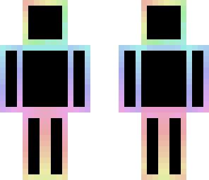 pastel rainbow in black