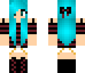 cute girl with blue hair