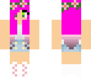 pink flower girl