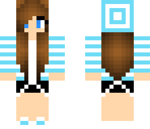 cyan beanie girl