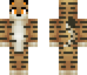 normal orange tiger with orange eyes homemade