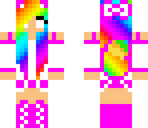 ranbow herobrine girl by haley