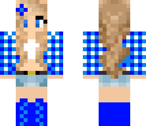 blue skater girl