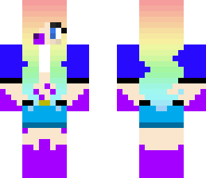 fluxed rainbow haired girl