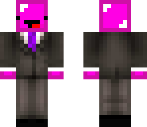 pink derp in a tuxedo