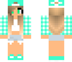 pastel teal girl