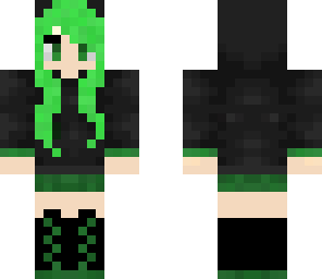 cute green girl
